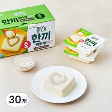 풀무원 한끼 연두부 + 참깨 흑임자 소스, 110g, 30개