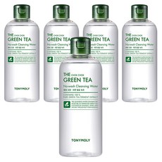 토니모리 더 촉촉 그린티 노워시 클렌징 워터, 300ml, 5개