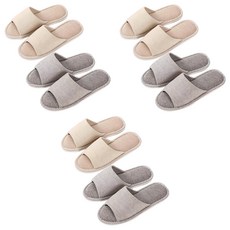 LIFE LANCE 條紋客廳鞋270mm 2件套, 米色+灰色, 3組