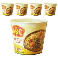 mi ABC 印尼咖哩雞肉風味杯麵 60g, 5入