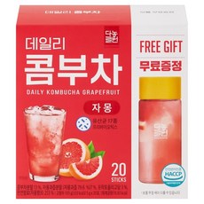Danongwon 乳酸菌康普茶 + 瓶子 西柚, 5g, 20包, 1盒