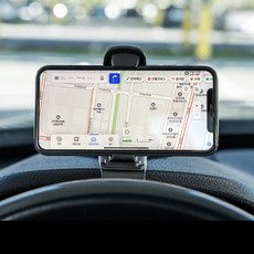 Saenghwalgongsik 360度旋轉車用手機支架, 黑色, 1個