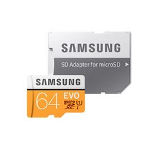메모리 카드 (SAMSUNG) Micro SDHC 64G / UHS-1 EVO, 64GB, 1개