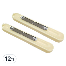 다기능 2 in 1 바늘 실꿰기 실따개, 노랑, 12개