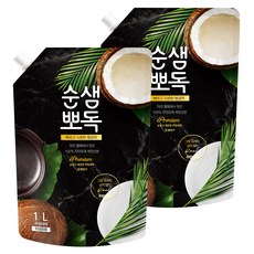 순샘 뽀독 무향 주방세제 리필, 1L, 2개