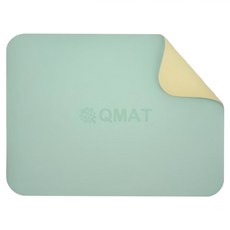 QMAT 超慢跑墊, 蒂芬妮綠 + 鵝黃, 60 x 45 x 0.4cm, 1個