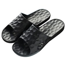 THE ZAKKA Water Cube防滑浴室拖鞋, 黑色, 1個