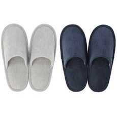 [쿠팡수입] 니토리 거실화 코듀로이 2종 세트, 네이비, 그레이, 1개