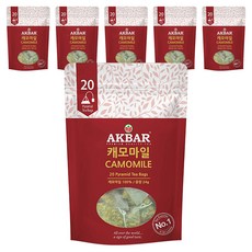 AKBAR 優質洋甘菊三角茶包, 1.2g, 20包, 6袋
