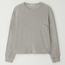 LOVE N SHOW 女款口袋抽繩T恤 LCFDPTS01, 灰色, 1個