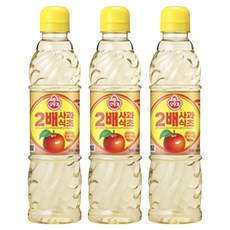 OTTOGI 不倒翁 2倍蘋果醋, 500ml, 3瓶