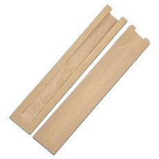 天運包裝 法國長棍麵包開窗袋 大, 牛皮, 100個