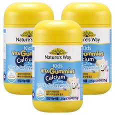 네이처스웨이 키즈 비타구미 칼슘 앤 비타민D, 175g, 3개