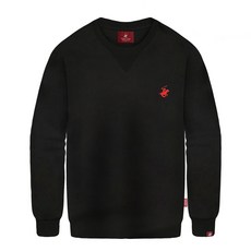 비버리힐스폴로클럽 남녀공용 타임리스 자수로고 특양면 맨투맨 티셔츠 CPL9T00