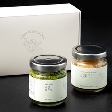 위크위크서울 소스선물세트 바질페스토 100g + 트러플명란페스토 100g, 1세트