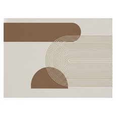 北歐風玄關PVC皮革地墊, 山林, 1個