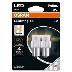 OSRAM 歐司朗 LED車用燈泡 2入, 1個, PY21W