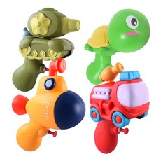 agaplus 消防車 + 坦克 + 烏龜 + 潛水艇 水槍套組, 混色