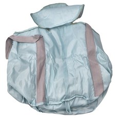 升級款封口旅行折疊泡腳桶袋 五層加厚保溫層 附收納袋 防倒設計, 藍綠色, 1個