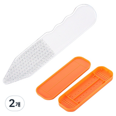 켈본 휴대용 글라스 발 각질 제거기 웨이브 케이스, 100g, 2개, 1개입