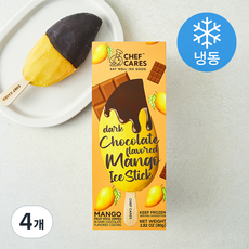 쉐프케어 초코코팅 망고 스틱 (냉동), 80g, 4개, 1개입