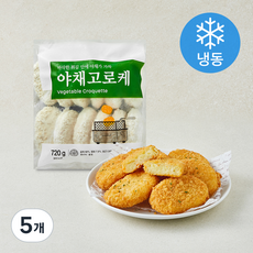 세미원 야채 고로케 12개입 (냉동), 720g, 5개