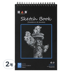 All Like 多用途繪圖本 素描本, 15.2 x 1 x 24.3 cm, 2個