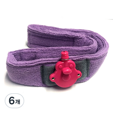 쪼야 자동 헤어밴드, 퍼플, 6개