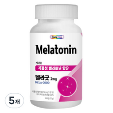 케어원 식물성 멜라토닌 함유 멜라굿 2mg 60p, 30g, 5개