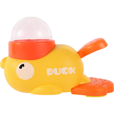 毛皇上 小黃鴨發射漏食器, 1個, 黃色