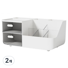 모하코 다용도 데스크오거나이저, 화이트, 2개