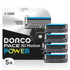 DORCO 多可樂客 臉部3D Motion Power7層刮鬍刀片, 4入, 5組