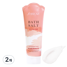 SHARCART 多合一浴鹽 頭皮去角質 身體磨砂膏 石榴香, 200g, 2個