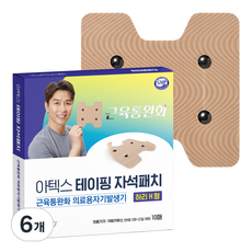 아텍스 테이핑 자석패치 허리H형 1100가우스, 6개, 10매