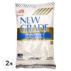 뉴그레이드 타피오카 미니 사고펄 화이트, 400g, 1개입, 2개