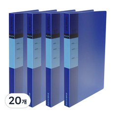 Heemang B5透明文件夾 20頁 訂購型, 藍色, 20個