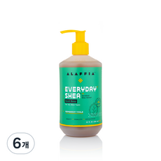 알라피아 에브리데이 시어 핸드솝 페퍼민트, 354ml, 6개