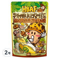바프 쿠키앤바나나크림 아몬드, 120g, 2개