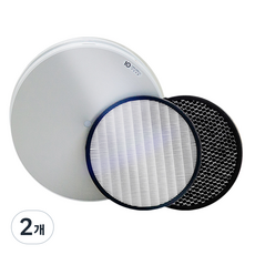 LG 퓨리케어 공기청정기 AS121 시리즈 호환용 필터 + 탈취필터, 2개