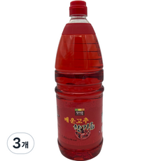 정성 매운고추 향기름, 1.8L, 3개