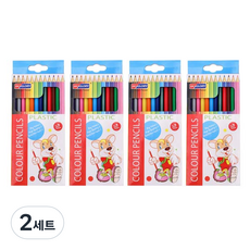 SKYGLORY 彩色鉛筆 4入, 12色, 2套