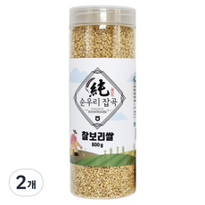 농협 국내산 순우리 잡곡 페트병 찰보리쌀, 800g, 2개