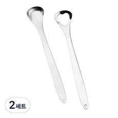 The Happy N 不銹鋼刮舌器 2件組 銀色, 2套
