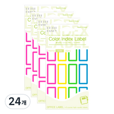 Petit 彩色標籤 20-C213 15p, 混合顏色, 24個