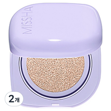 미샤 레이어링 핏 쿠션 세미 글로우 15g, 21 페어, 2개