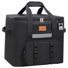 Wild Summer 野一夏 大容量3層厚料保溫保冷袋 附開瓶器 40L, 1個, 經典黑
