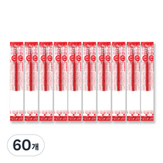 제브라 젤잉크 JF 리필심 0.4mm, 적색, 60개