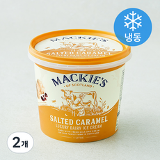 맥키스 솔티드카라멜 럭셔리 데어리 아이스크림 (냉동), 2개, 1개입, 1L