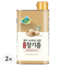신송 참기름, 330ml, 2개