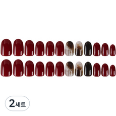 Daysoy 簡約亮點美甲貼 24入組, N02, 2套